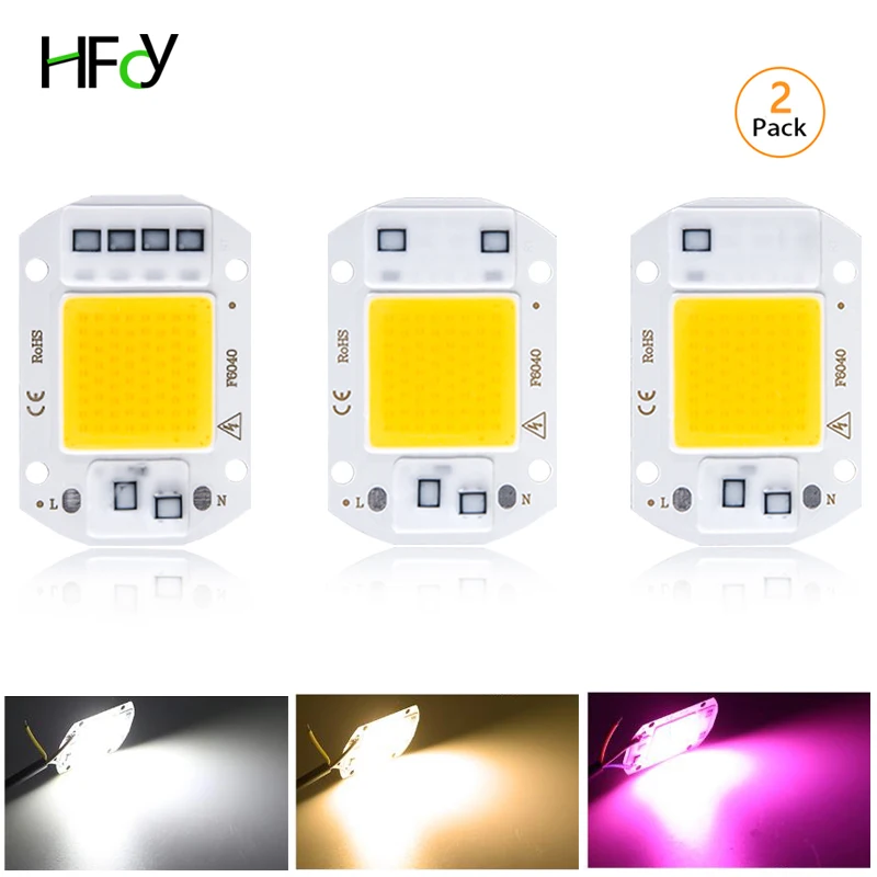 2PCS LED COB Chip AC 220V 20W 30W 50W No Need Driver LED Lamp Beads for Flood Light Spotlight Lampada Lighting Cold/Warm white
2PCS LED COB Chip AC 220V 20W 30W 50W No Need Driver LED Lamp Beads for Flood Light Spotlight Lampada Lighting Cold/Warm white