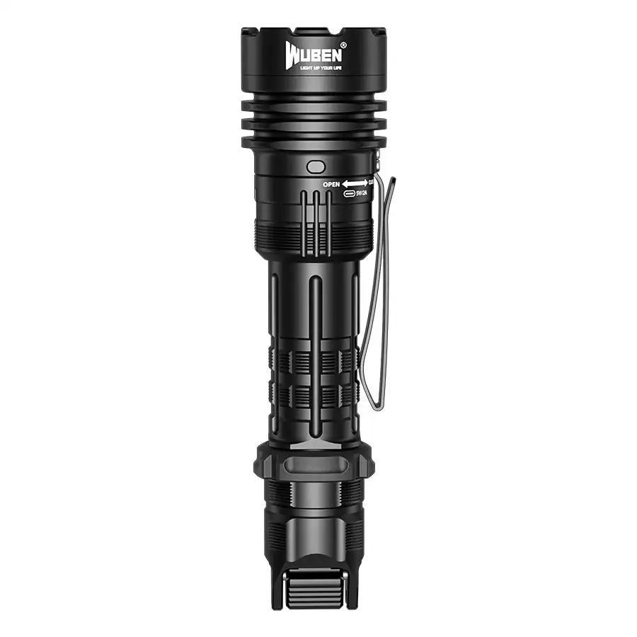 Wuben T1 Tactical Flashlight Led flashlight LUMINUS SST40 LED IP68 Flashlight 18650 Battery Rechargeable for Camping Hunting
Wuben T1 Tactical Flashlight Led flashlight LUMINUS SST40 LED IP68 Flashlight 18650 Battery Rechargeable for Camping Hunting