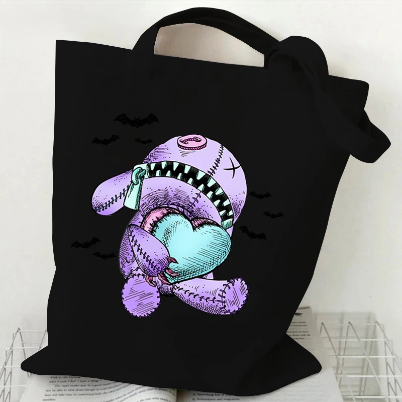 Женская сумка с принтом кролика с любовью, однотонные сумки Pastel-Goth-Valentines, брендовые вместительные складные сумки-тоут
Женская сумка с принтом кролика с любовью, однотонные сумки Pastel-Goth-Valentines, брендовые вместительные складные сумки-тоут