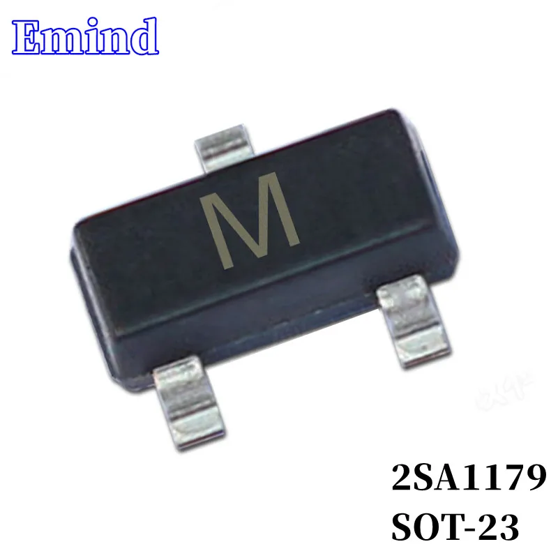 

100/200/300Pcs 2SA1179 SMD Transistor Footprint SOT-23 Silkscreen M Type PNP 50V/150mA Bipolar Amplifier Transistor