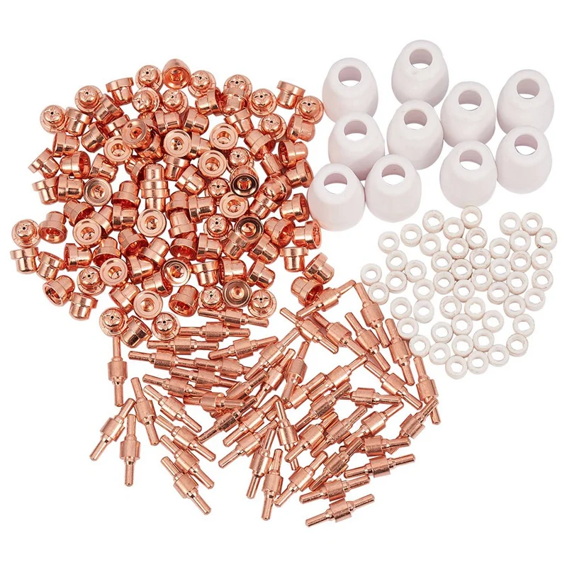 210X Air Plasma Cutter Consumables Electrode Tip Kit For Torch Pt-31 Lg-40 Cut50
210X Air Plasma Cutter Consumables Electrode Tip Kit For Torch Pt-31 Lg-40 Cut50