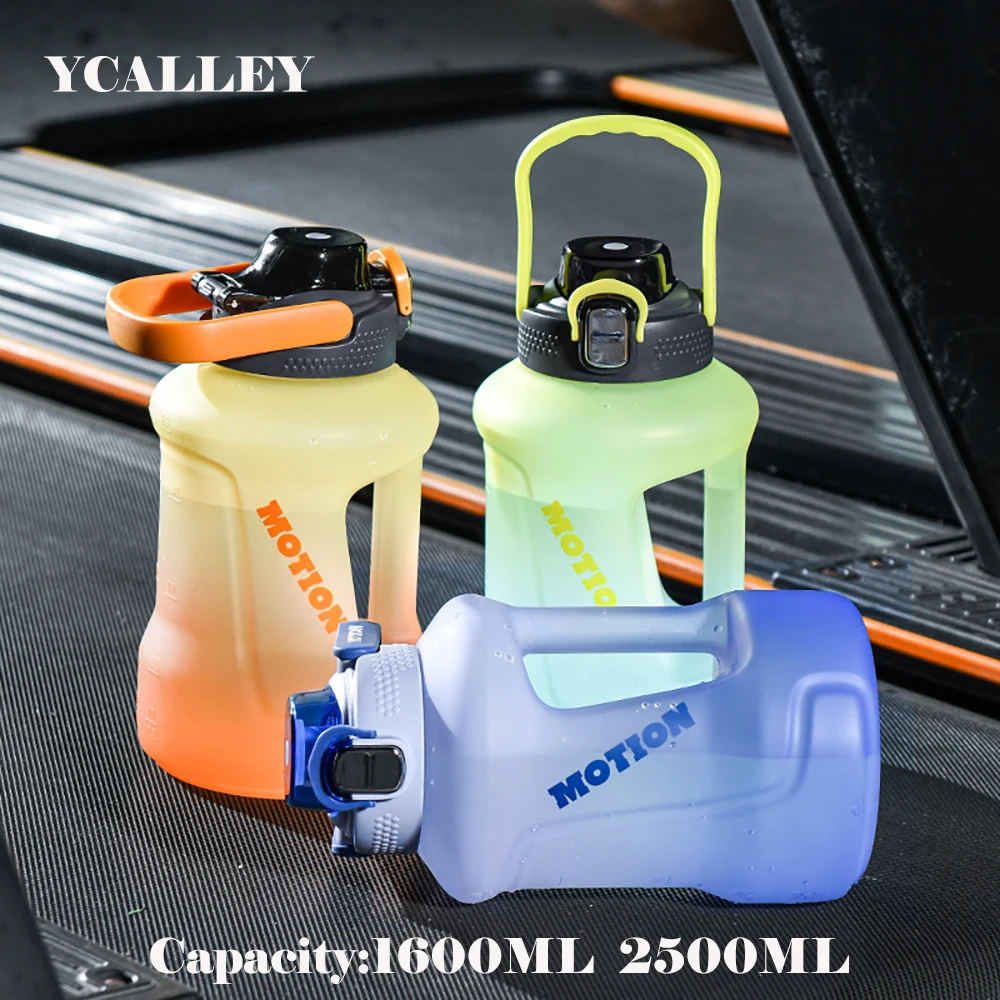 YCALLEY 1600ml 2500ml Sports Water Bottle Gallon Flask Gym Outdoor Water Bottle Large Portable Travel Bottle Sport Fitness Cup
YCALLEY 1600ml 2500ml Sports Water Bottle Gallon Flask Gym Outdoor Water Bottle Large Portable Travel Bottle Sport Fitness Cup