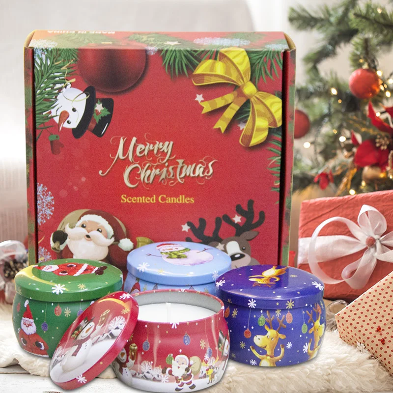 Christmas 4PCS Gift Set Jar Scented Candles Gift Box Soy Wax Candles New Year Gift
Christmas 4PCS Gift Set Jar Scented Candles Gift Box Soy Wax Candles New Year Gift