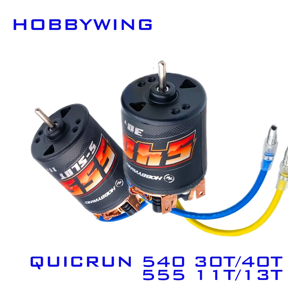 HOBBYWING QuicRun 540 30T 40T 555 11T 13T Brushed Motors For 1/10 RC On-road Buggy Crawler 2WD Truck
HOBBYWING QuicRun 540 30T 40T 555 11T 13T Brushed Motors For 1/10 RC On-road Buggy Crawler 2WD Truck