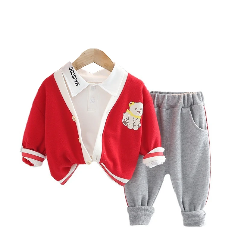 New Spring Autumn Fashion Baby Clothes Children Girls Boys Jacket T-Shirt Pants 3Pcs/Sets Toddler Casual Costume Kids Tracksuits
New Spring Autumn Fashion Baby Clothes Children Girls Boys Jacket T-Shirt Pants 3Pcs/Sets Toddler Casual Costume Kids Tracksuits