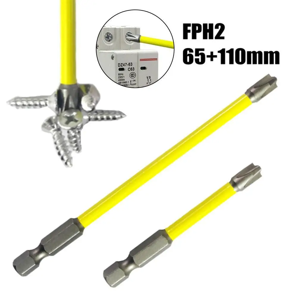 Magnetic Special Slotted Cross Screwdriver Bit 65mm 110mm FPH2 Electrician Bit Nutdrivers For Socket Switch Hand Tools
Magnetic Special Slotted Cross Screwdriver Bit 65mm 110mm FPH2 Electrician Bit Nutdrivers For Socket Switch Hand Tools