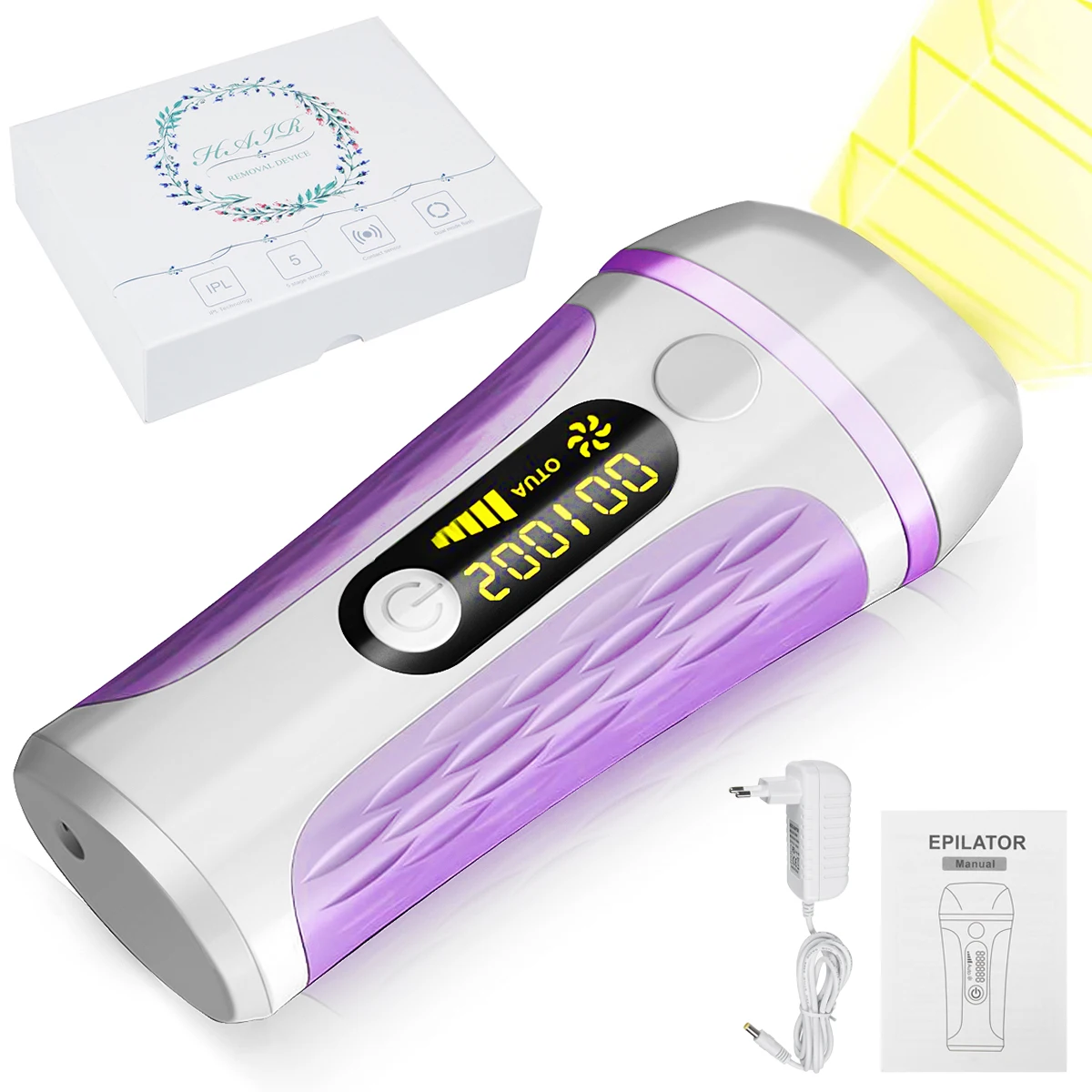 IPL Hair Removal for Women, Permanent Laser Hair Removal 999,900 Flashes, At Home Use Painless Hair Remover on Whole Body for Wo
IPL Hair Removal for Women, Permanent Laser Hair Removal 999,900 Flashes, At Home Use Painless Hair Remover on Whole Body for Wo
