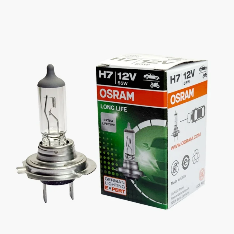 OSRAM H7 Оригинальная галогенная лампа для фар 64210L 12V 55W, стандартная лампа 3200K, качество OEM, долгий срок службы, 2 ш...
OSRAM H7 Оригинальная галогенная лампа для фар 64210L 12V 55W, стандартная лампа 3200K, качество OEM, долгий срок службы, 2 ш...