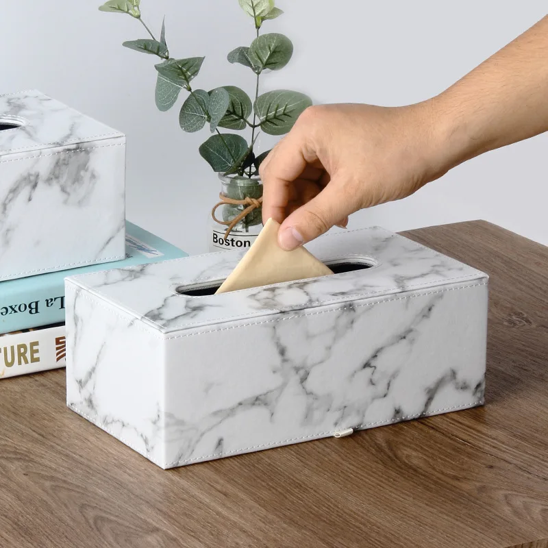 Nordic Home Marbled Leather Tissue Box Creative Living Room Decoration Pumping Paper Box Creative Restaurant Napkin Pumping Box
Nordic Home Marbled Leather Tissue Box Creative Living Room Decoration Pumping Paper Box Creative Restaurant Napkin Pumping Box