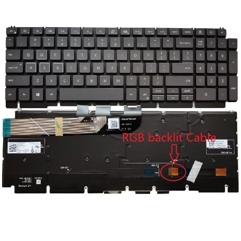 NEW Brazil US RGB Red Backlit For Dell G15 Ryzen Edition 5510 5511 5515 5520 0R2GPD 0THG34 0DKDXH Laptop Keyboard English
NEW Brazil US RGB Red Backlit For Dell G15 Ryzen Edition 5510 5511 5515 5520 0R2GPD 0THG34 0DKDXH Laptop Keyboard English