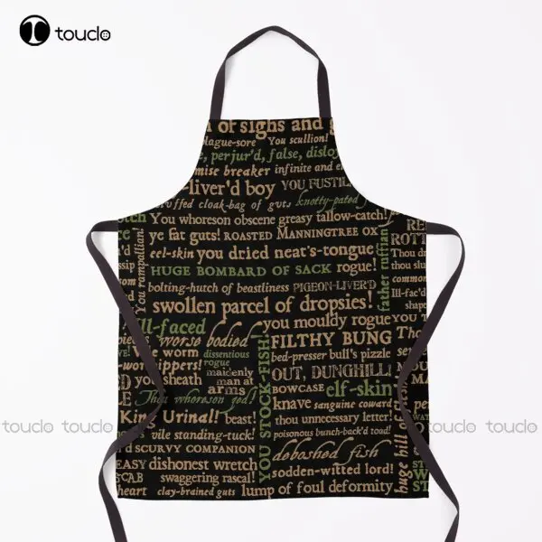 Shakespeare Insults Dark - Revised Edition (By Incognita) Apron Men Apron For Women Men Unisex Adult Household Cleaning Apron
Shakespeare Insults Dark - Revised Edition (By Incognita) Apron Men Apron For Women Men Unisex Adult Household Cleaning Apron
