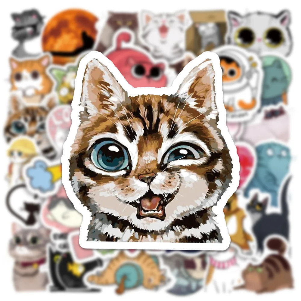 10/30/50Pcs Cartoon Cute Cat Sticker Waterproof PVC For Graffiti Luggage Motorcycle Refrigerator Skateboard Classic Toy Gifts
10/30/50Pcs Cartoon Cute Cat Sticker Waterproof PVC For Graffiti Luggage Motorcycle Refrigerator Skateboard Classic Toy Gifts