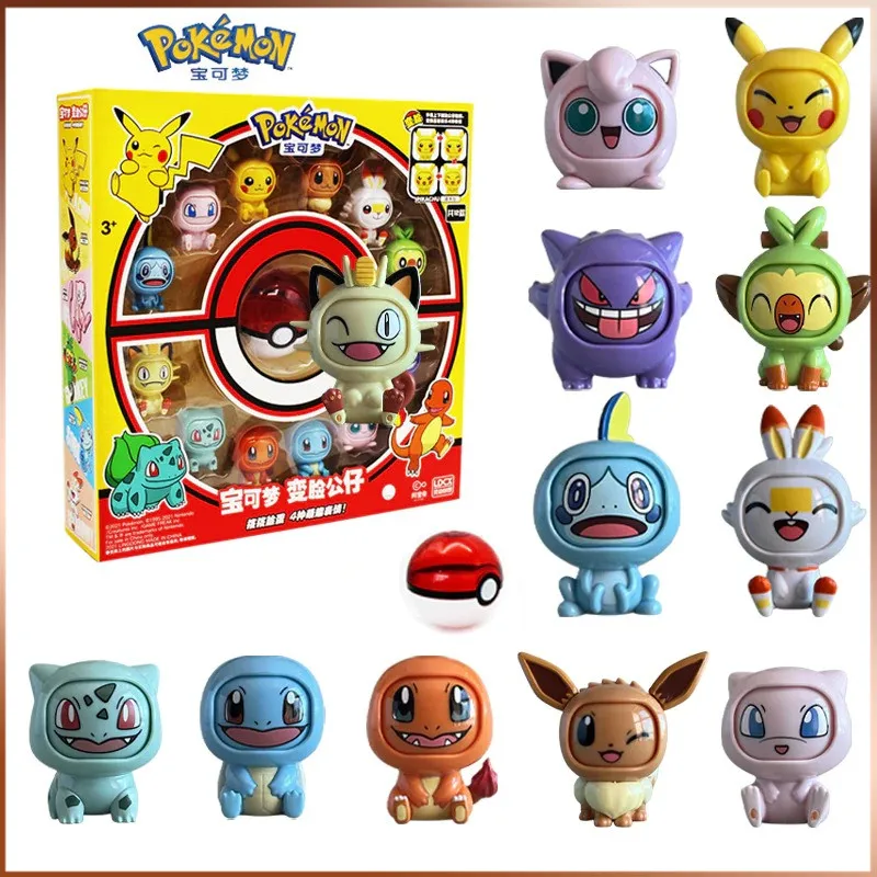Оригинальные фигурки покемона из аниме, игрушки, модель с переменным лицом, Пикачу, чармандер, Сквиртл, Бульбазавр, гасяпон для детей, подаро... 
Оригинальные фигурки покемона из аниме, игрушки, модель с переменным лицом, Пикачу, чармандер, Сквиртл, Бульбазавр, гасяпон для детей, подаро...