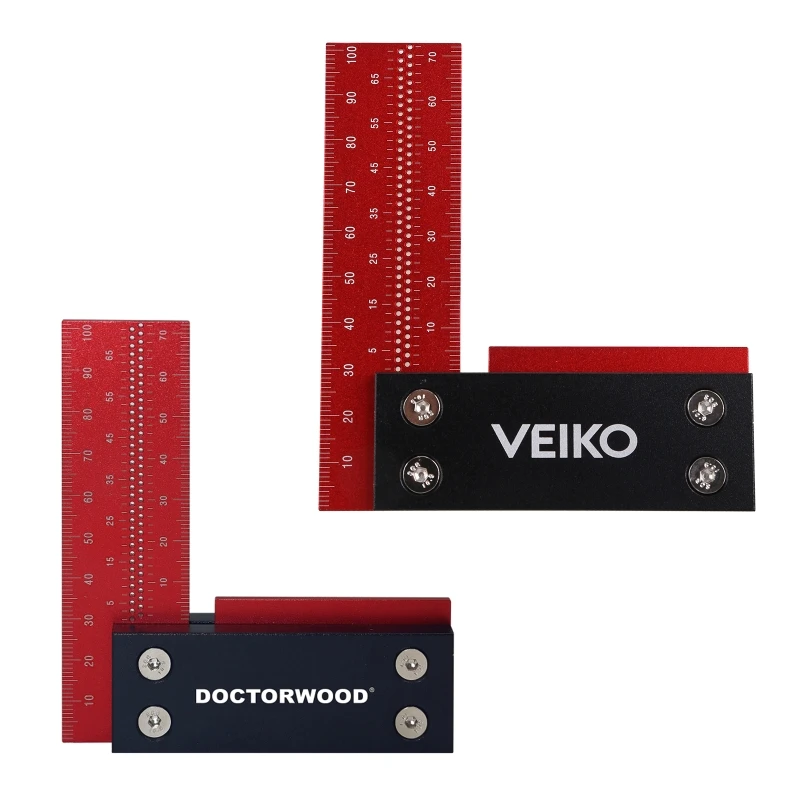 Portable Precision Woodworking Square Aluminum Alloy Measurement Ruler Tool Fit for Measuring and Marking Carpenters 
Portable Precision Woodworking Square Aluminum Alloy Measurement Ruler Tool Fit for Measuring and Marking Carpenters