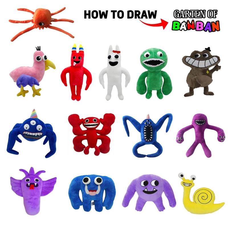 Hot Garten of Banban Plush Toys Horror Game Figure Doll Cartoon Stuffed Animal Banban Kindergarten Monster Plushie Gift for Kids
Hot Garten of Banban Plush Toys Horror Game Figure Doll Cartoon Stuffed Animal Banban Kindergarten Monster Plushie Gift for Kids