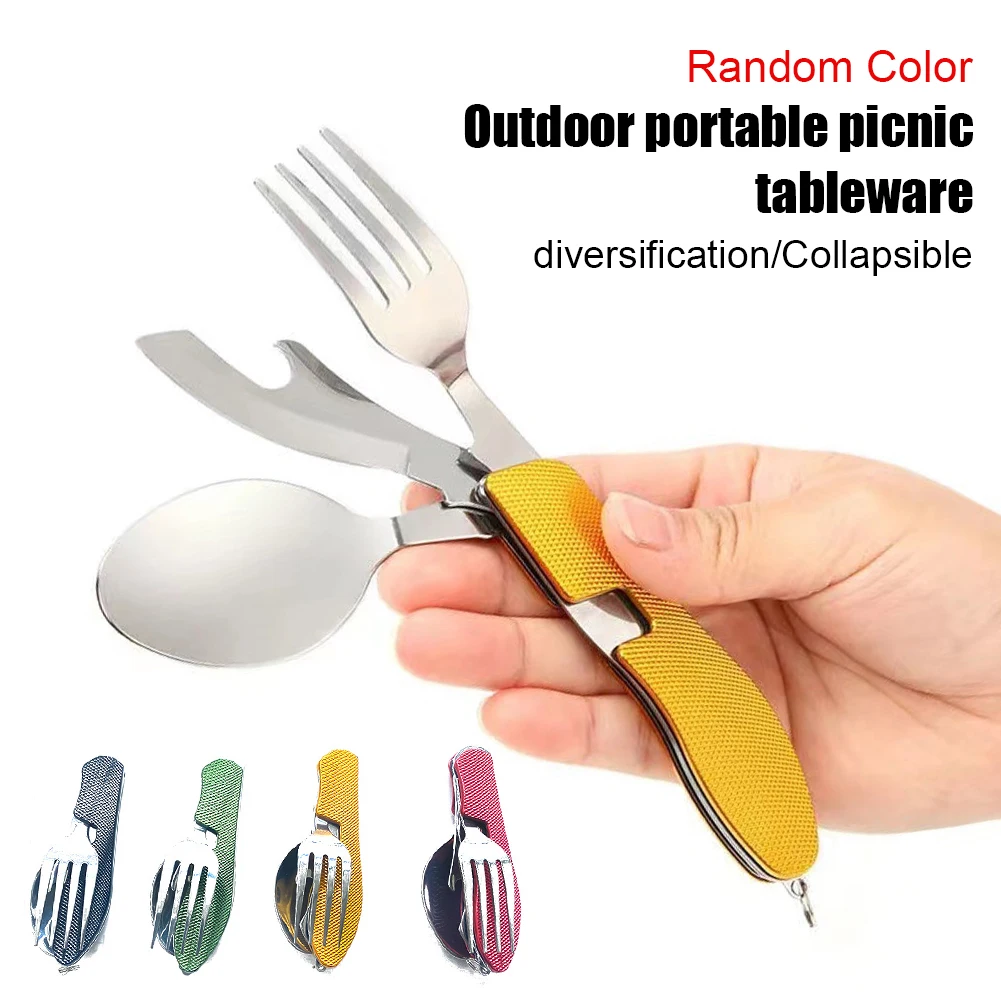 3-in-1 Camping Utensil Set Detachable Stainless Steel Spoon Fork Knife Tableware Set Portable Cutlery For Camping Hiking Picnic
3-in-1 Camping Utensil Set Detachable Stainless Steel Spoon Fork Knife Tableware Set Portable Cutlery For Camping Hiking Picnic