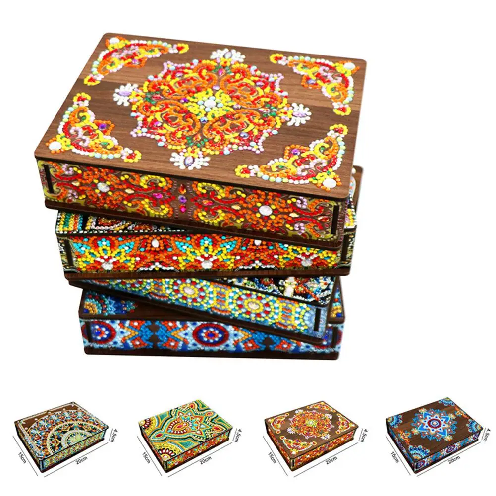 Diy Diamond Painting Wooden Storage Box Mandala Pattern Multifunctional Storage Container Jewelry Box Organizer
Diy Diamond Painting Wooden Storage Box Mandala Pattern Multifunctional Storage Container Jewelry Box Organizer
