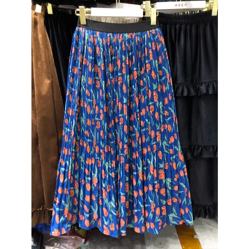 Винтажные длинные юбки для женщин, Осенние юбки с цветочным принтом, Женская плиссированная юбка, Женская Повседневная всемогущая корейская мода, Прямая поставка
Винтажные длинные юбки для женщин, Осенние юбки с цветочным принтом, Женская плиссированная юбка, Женская Повседневная всемогущая корейская мода, Прямая поставка
