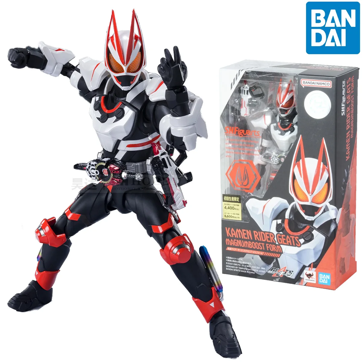 

In Stock Original BANDAI SPIRITS S.H.Figuarts SHF KAMEN RIDER GEATS MAGNUMBOOST FORM Anime Figure Model Action Toys Gifts