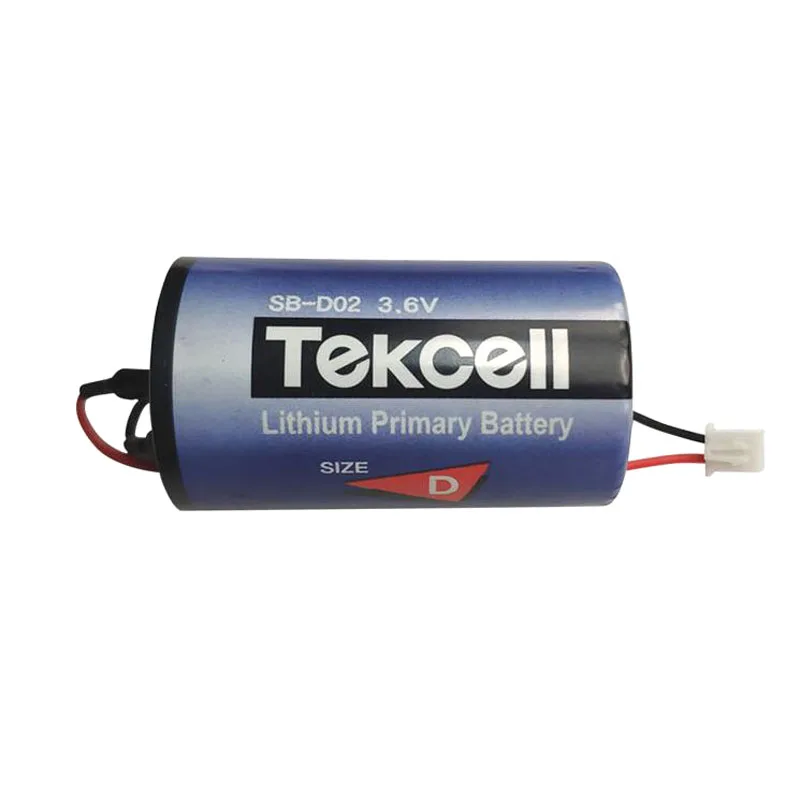 

Disposable Original Korea Tekcell SB-D02 3.6V 19000mAh ER34615 LS33600 PLC Lithium Battery Backup Batteries with Connector Plug