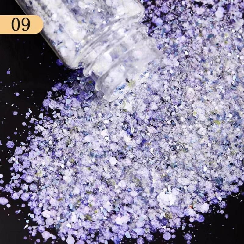 

D7WB DIY Charm Glitter Flakes Manicure Decorations Sparkling Glitter Sequins