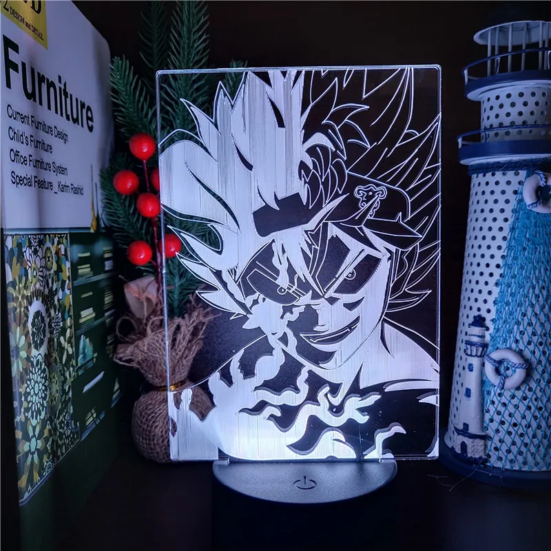 Black Clover Asta 3D LED Night Lights Anime Colorful Collective Lampara Visual Bedroom Decor Manga Lighting Illuminator Gift
Black Clover Asta 3D LED Night Lights Anime Colorful Collective Lampara Visual Bedroom Decor Manga Lighting Illuminator Gift