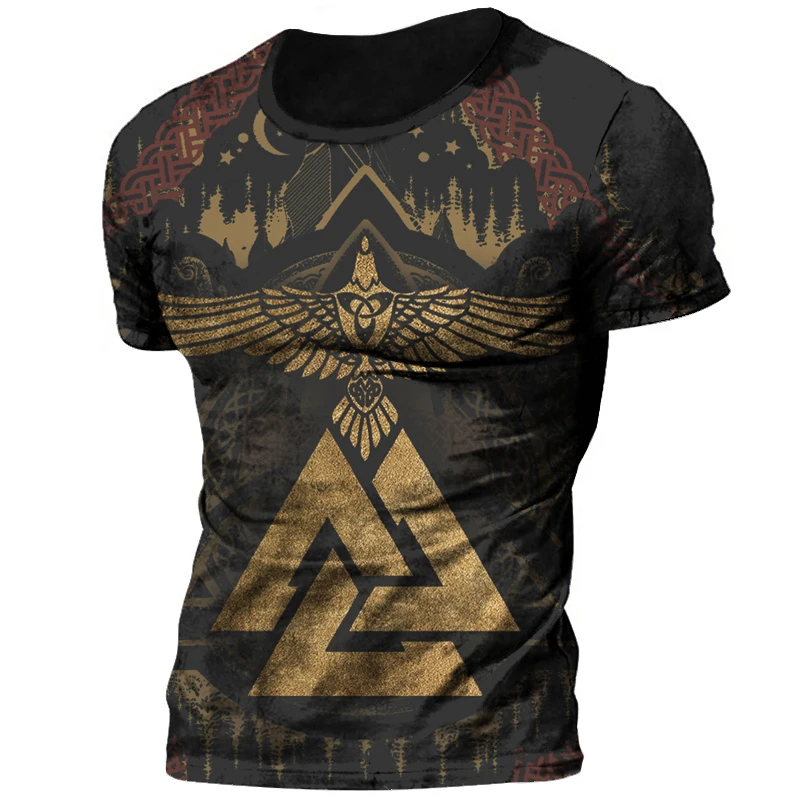 Retro Viking Tattoo 3D Print Men's T-shirts Summer Viking Odin Crew Neck Loose Short Sleeve Casual Tops Tees Oversized T Shirts
Retro Viking Tattoo 3D Print Men's T-shirts Summer Viking Odin Crew Neck Loose Short Sleeve Casual Tops Tees Oversized T Shirts