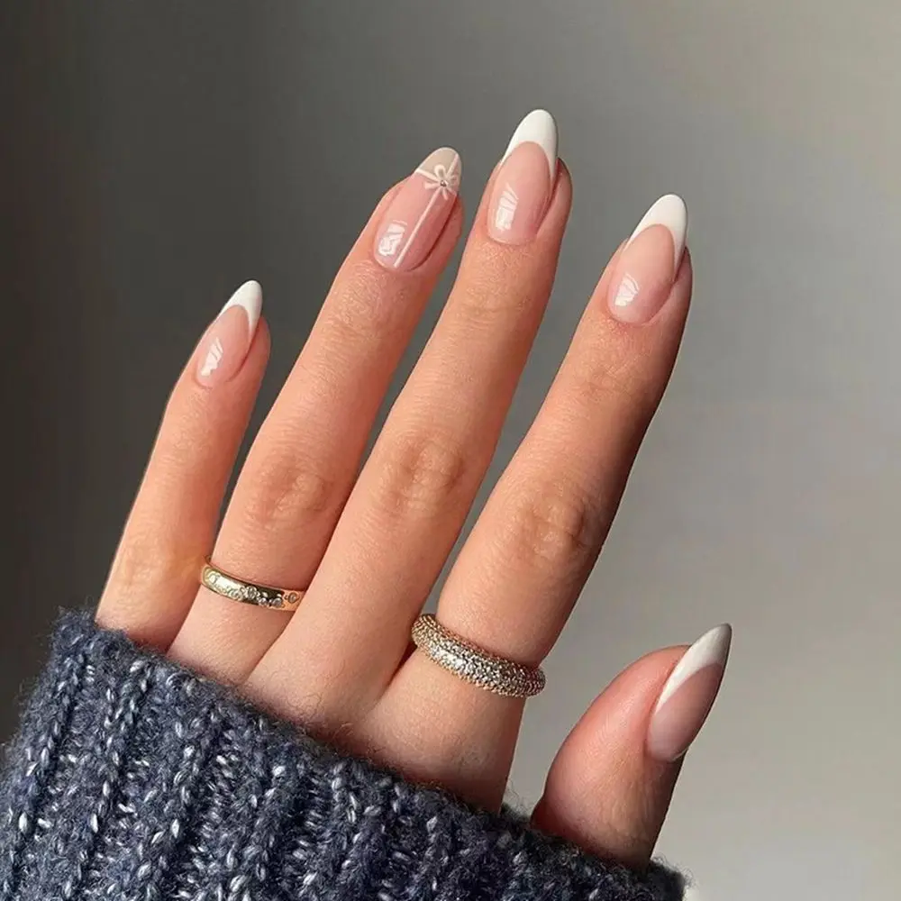 24pcs/Box Press On Nails Detachable Full Cover Artificial Nail Tips French Fake Nails Wearable Almond False Nails
24pcs/Box Press On Nails Detachable Full Cover Artificial Nail Tips French Fake Nails Wearable Almond False Nails