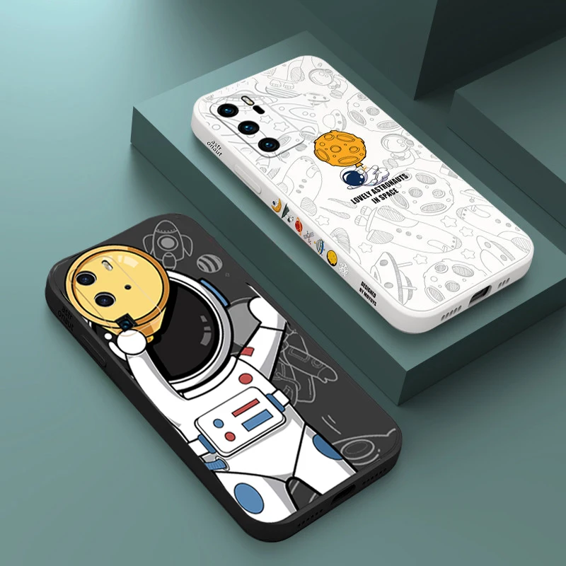Square Bumper Silicone Cute Astronaut Phone Case For Huawei P50 P30 P40 Pro Honor 20 30 60 50 9X Nova 5T P30 lite Y7A Soft Cover
Square Bumper Silicone Cute Astronaut Phone Case For Huawei P50 P30 P40 Pro Honor 20 30 60 50 9X Nova 5T P30 lite Y7A Soft Cover
