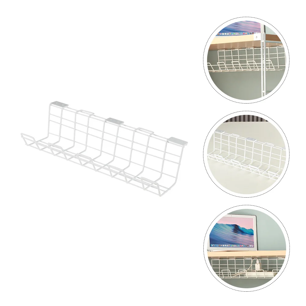 Desk Cable Management Tray Organizer Wire Rack Cord Table Power Basket Shelf Brick Metal Cords Storage Hide Shlef Hider Socket 
Desk Cable Management Tray Organizer Wire Rack Cord Table Power Basket Shelf Brick Metal Cords Storage Hide Shlef Hider Socket