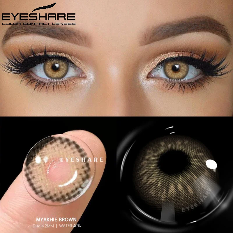 EYESHARE 2pcs Colored Contacts for Eyes Color Contact Lenses Brown Colorful Eyes Lenses Yearly Cosmetic Makeup Eye Contacts Lens
EYESHARE 2pcs Colored Contacts for Eyes Color Contact Lenses Brown Colorful Eyes Lenses Yearly Cosmetic Makeup Eye Contacts Lens