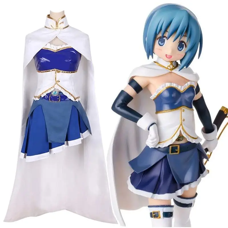 Animes Puella Magi Madoka Magica Cosplay Uniform Miki Sayaka Dresses Gloves Tops Props Blue Wig Hair Shoes For Women Halloween
Animes Puella Magi Madoka Magica Cosplay Uniform Miki Sayaka Dresses Gloves Tops Props Blue Wig Hair Shoes For Women Halloween