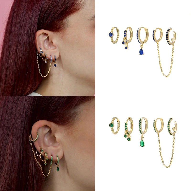 4pcs/set Vintage Cartilage Ear Cuff with Long Chain Zircon Hoop Earrings Punk Piercing Hoop Dangle Initial Chain Earrings
4pcs/set Vintage Cartilage Ear Cuff with Long Chain Zircon Hoop Earrings Punk Piercing Hoop Dangle Initial Chain Earrings