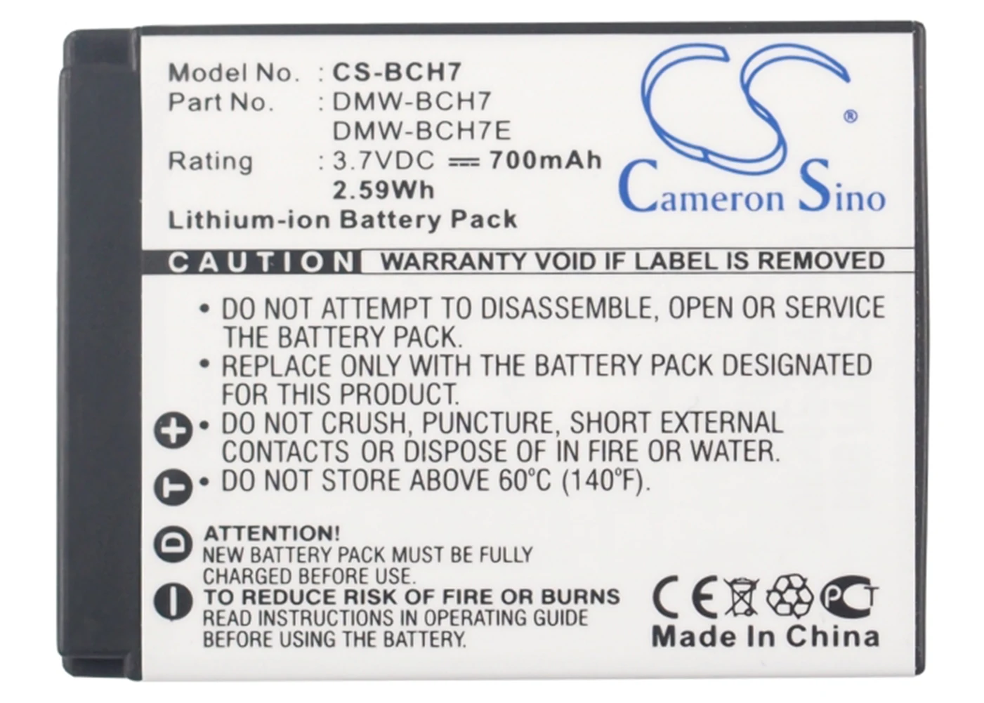 Cameron Sino 690mA Battery for Panasonic Lumix DMC-FP1EB-P,Lumix DMC-FP1G,Lumix DMC-FP1GK,Lumix DMC-FP1H
Cameron Sino 690mA Battery for Panasonic Lumix DMC-FP1EB-P,Lumix DMC-FP1G,Lumix DMC-FP1GK,Lumix DMC-FP1H