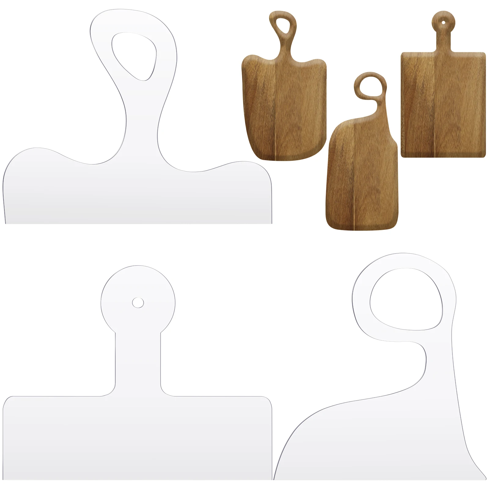 3 шт. шаблон для разделочной доски, прозрачная акриловая большая доска для колбасных изделий, многоразовый шаблон для деревообработки, угловой, изогнутый
3 шт. шаблон для разделочной доски, прозрачная акриловая большая доска для колбасных изделий, многоразовый шаблон для деревообработки, угловой, изогнутый