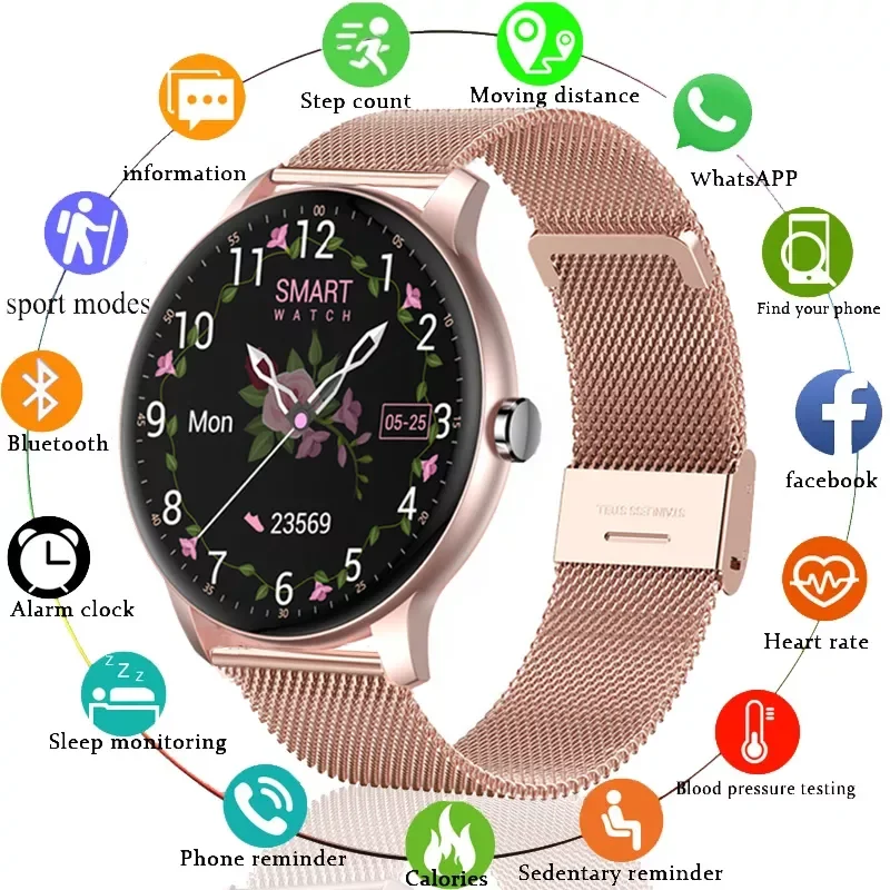 2022 Women Smart Watch Men Full Touch Screen Heart Rate Fitness Tracker Ladies Watch Waterproof Sport Smartwatch For Android IOS
2022 Women Smart Watch Men Full Touch Screen Heart Rate Fitness Tracker Ladies Watch Waterproof Sport Smartwatch For Android IOS