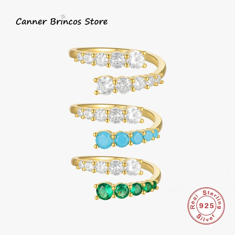 CANNER Bijoux Femme Tendance 2022 кольцо из натуральной искусственной серебра женские регулируемые кольца бирюза CZ сверкающие ювелирные изделия
CANNER Bijoux Femme Tendance 2022 кольцо из натуральной искусственной серебра женские регулируемые кольца бирюза CZ сверкающие ювелирные изделия