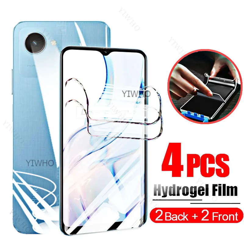 

Front Back Hydrogel Film Cover Not Glass for Oppo Realme RMX3690 6.55Inch C30s C 30 S 30s Screen Protector Water Gel Protective