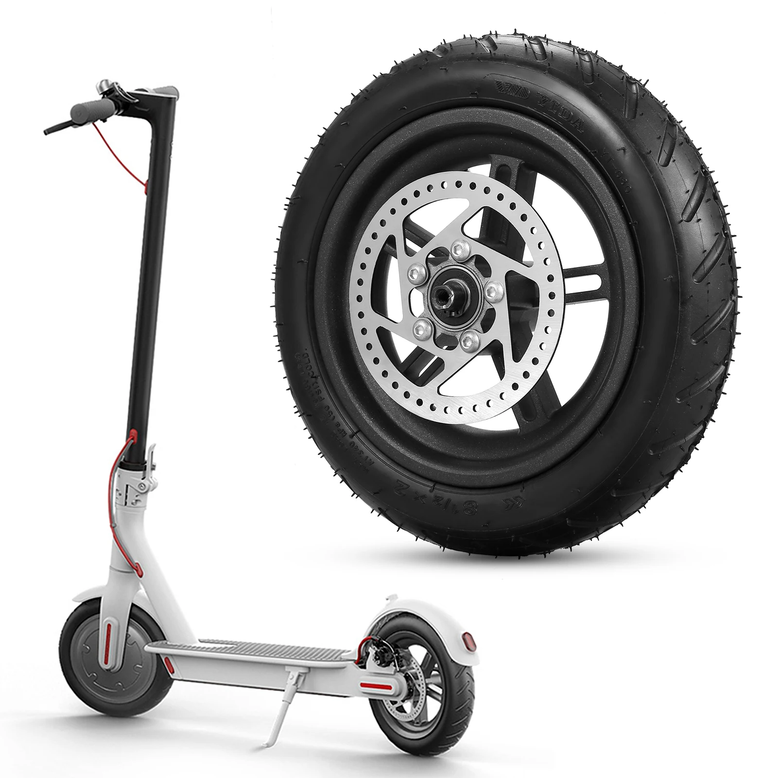 Electric Scooter Rear Tire with Wheel Hub Disc Brake Set 8.5 inches Inflatable Electric Scooter Wheel for Xiaomi M365 Parts
Electric Scooter Rear Tire with Wheel Hub Disc Brake Set 8.5 inches Inflatable Electric Scooter Wheel for Xiaomi M365 Parts