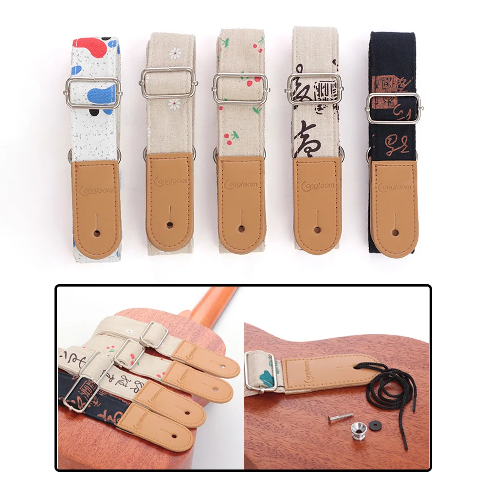 Adjustable Ukulele Strap Cotton Leather Shoulder Strap Anti Slip Guitar Bass Strap Musical Parts Accessories Guitar Rock Strap
Adjustable Ukulele Strap Cotton Leather Shoulder Strap Anti Slip Guitar Bass Strap Musical Parts Accessories Guitar Rock Strap