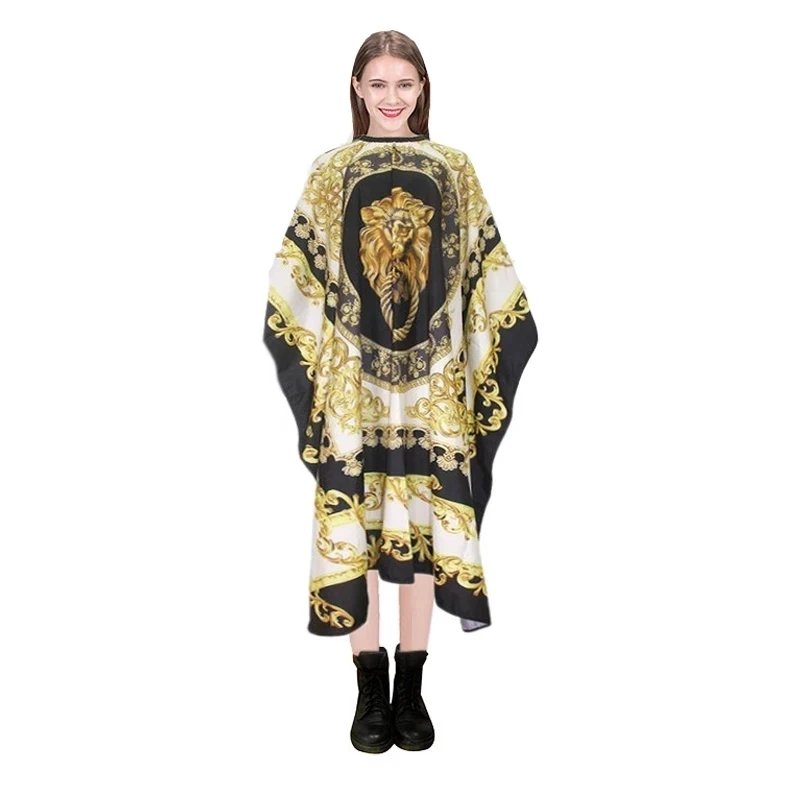 Salon Haircutting Cloth Hairdressing Cape Hairdresser Gown Hair Styling Apron Barber Hairdresser Golden Waterproof Wrap 2022
Salon Haircutting Cloth Hairdressing Cape Hairdresser Gown Hair Styling Apron Barber Hairdresser Golden Waterproof Wrap 2022