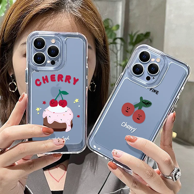 Cupcake Cherry Bear Clear Case For iPhone 13 12 11 14 Pro Max XS X XR Mini Fashion Hard PC Fundas Shockproof Soft Back Cover
Cupcake Cherry Bear Clear Case For iPhone 13 12 11 14 Pro Max XS X XR Mini Fashion Hard PC Fundas Shockproof Soft Back Cover