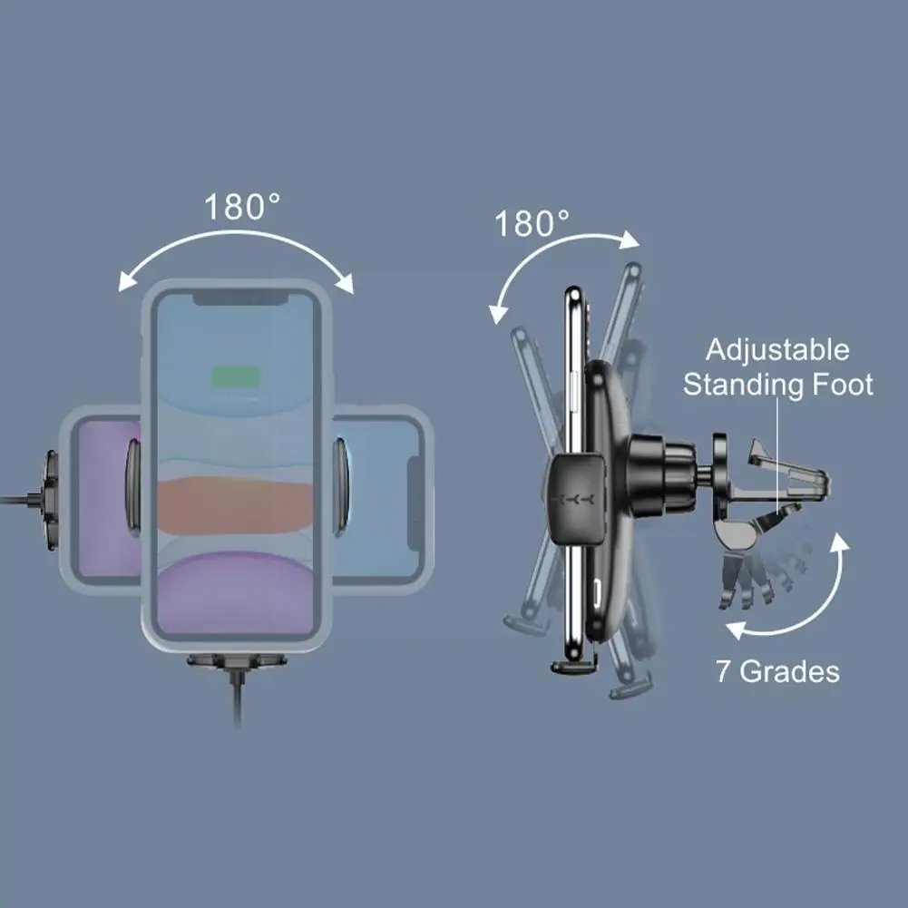 Интеллектуальное беспроводное автомобильное зарядное устройство 15 Вт держатель телефона для IPhone Беспроводная зарядка автомобильное инду...
Интеллектуальное беспроводное автомобильное зарядное устройство 15 Вт держатель телефона для IPhone Беспроводная зарядка автомобильное инду...