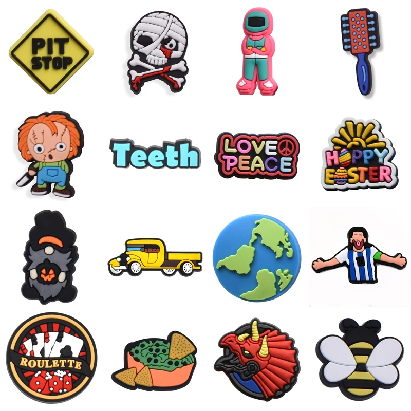 Hot 1Pcs PVC Shoes Charms Accessories for Croc Sandals Wristband Boys Girls Party Gifts Garden Clog Buckle Pins Decorations
Hot 1Pcs PVC Shoes Charms Accessories for Croc Sandals Wristband Boys Girls Party Gifts Garden Clog Buckle Pins Decorations