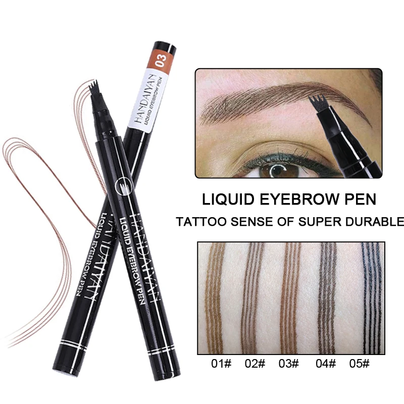 HANDAIYAN Microblading Waterproof Eyebrow Pencil 4 Head Fork Tip Eyebrow Tattoo Pen Liquid Eyebrow Sketch Makeup Tools
HANDAIYAN Microblading Waterproof Eyebrow Pencil 4 Head Fork Tip Eyebrow Tattoo Pen Liquid Eyebrow Sketch Makeup Tools