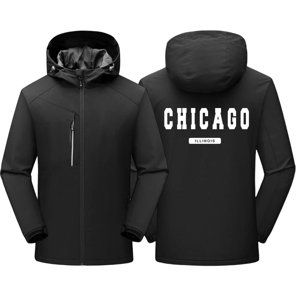 Chicago Illionis Mans Zip Up Long Sleeves Outdoors Casual Coats Pocket Warm Clothing Breathable Waterproof Men Functional Jacket
Chicago Illionis Mans Zip Up Long Sleeves Outdoors Casual Coats Pocket Warm Clothing Breathable Waterproof Men Functional Jacket