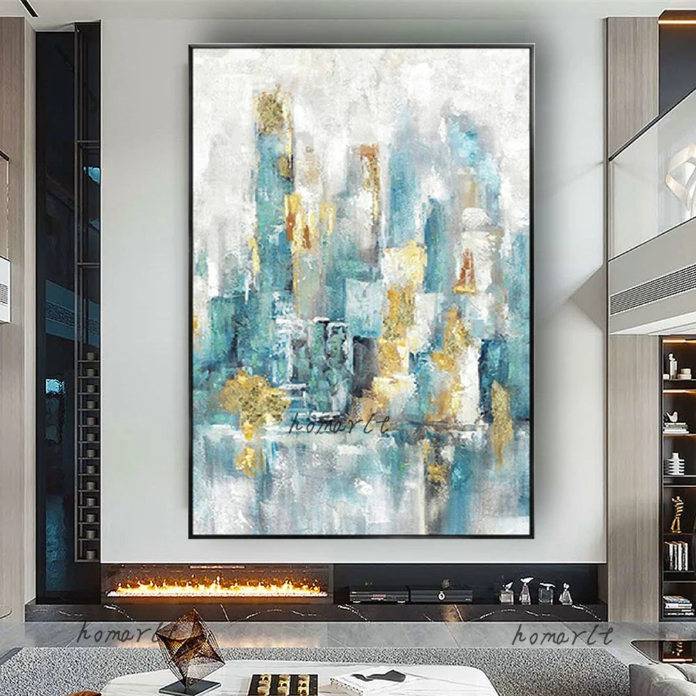 Handmade Modern Abstract City Landscape Oil Painting Green Wall Art For Home Decor Living Room Decoration Sitting Room Decor
Handmade Modern Abstract City Landscape Oil Painting Green Wall Art For Home Decor Living Room Decoration Sitting Room Decor