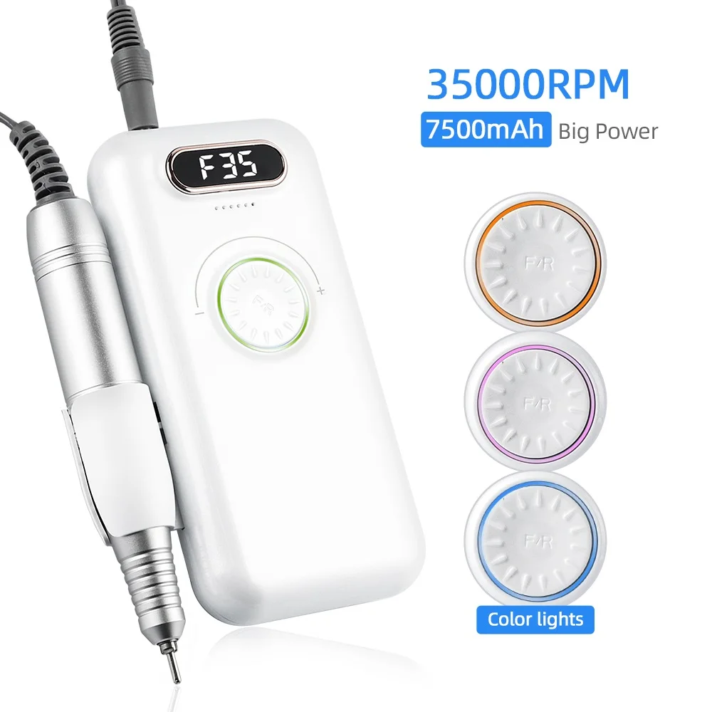 35000 об/мин машинка для сверления ногтей портативный Перезаряжаемый гель-полировщик для ногтей 24 Вт пилка для ногтей аппарат для Электрический маникюр ногтей набор сверл
35000 об/мин машинка для сверления ногтей портативный Перезаряжаемый гель-полировщик для ногтей 24 Вт пилка для ногтей аппарат для Электрический маникюр ногтей набор сверл