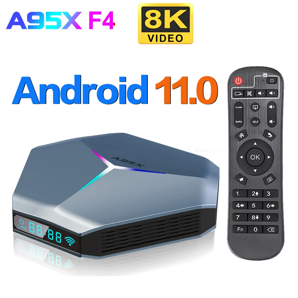 ТВ-приставка A95X F4 RGB Amlogic S905X4 Smart Android 11 4K HD YouTube 4 Гб ОЗУ 32 Гб 64 Гб 1258 Гб ПЗУ Двойной Wi-Fi телеприставка медиаплеер
ТВ-приставка A95X F4 RGB Amlogic S905X4 Smart Android 11 4K HD YouTube 4 Гб ОЗУ 32 Гб 64 Гб 1258 Гб ПЗУ Двойной Wi-Fi телеприставка медиаплеер