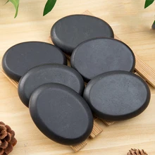 1PC Natural Face Massage Stone Lava Basalt Hot Stone for Spa Massage Therapy Body FacialTherapy